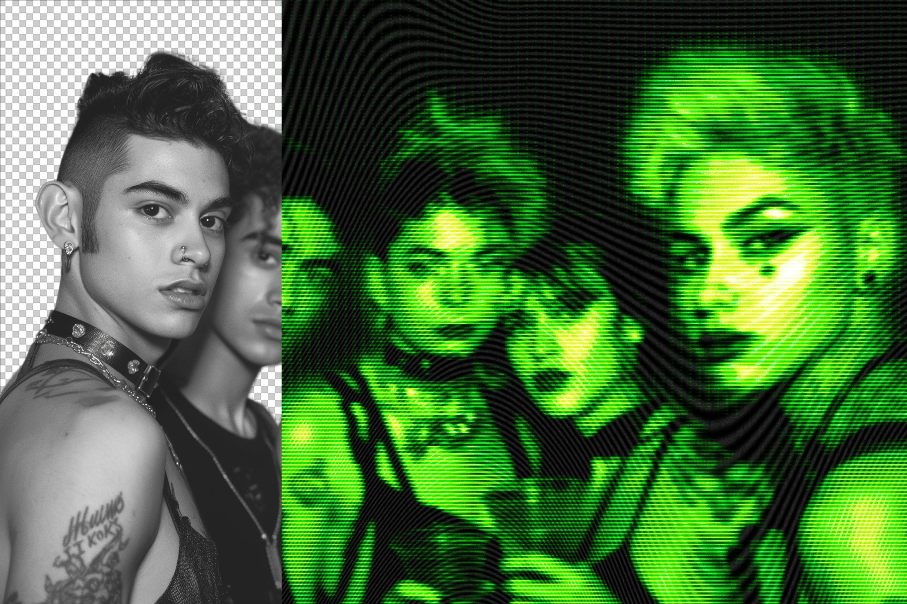 Gameboy Screen Photo Effect