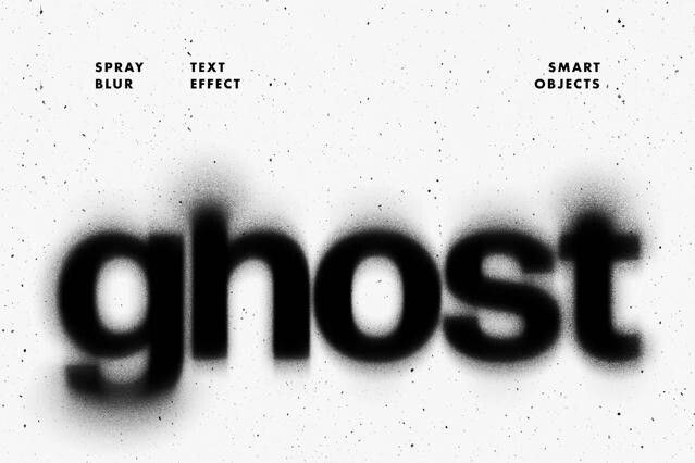 Spray Blur Text Effect