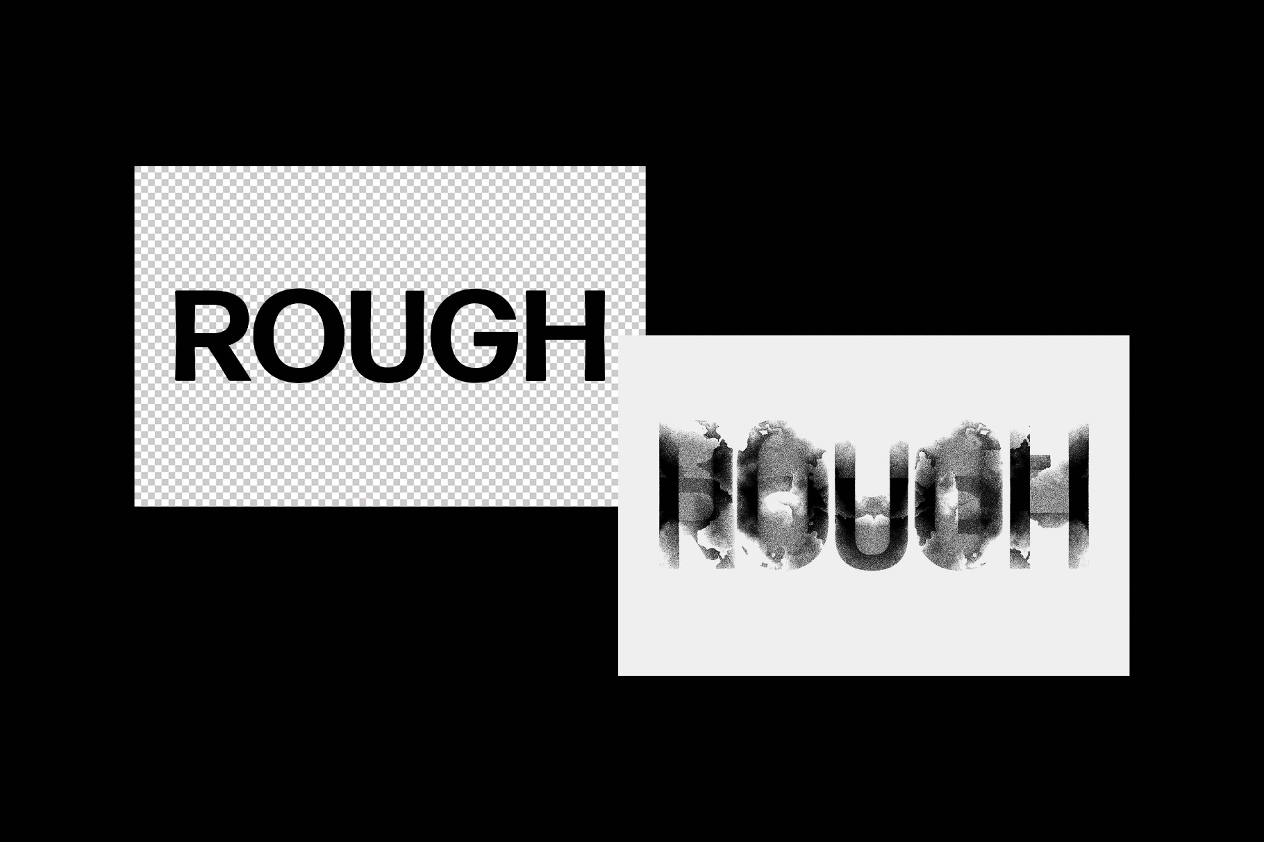 Grunge Destruction Text Effect