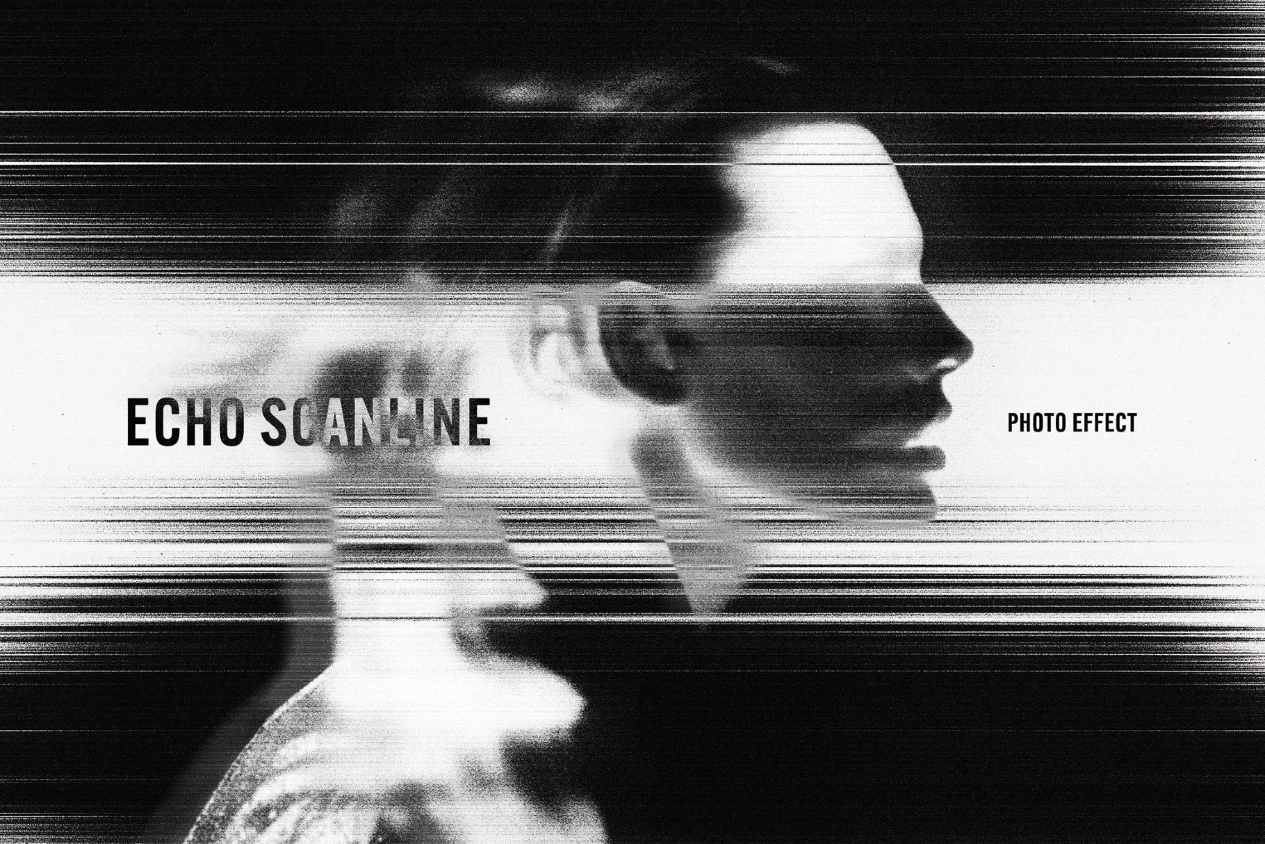 Echo Scanline Photo Effect