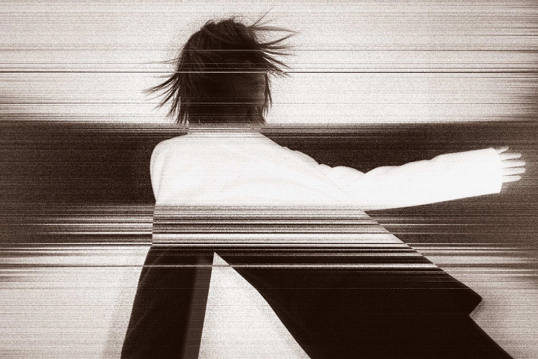 Echo Scanline Photo Effect