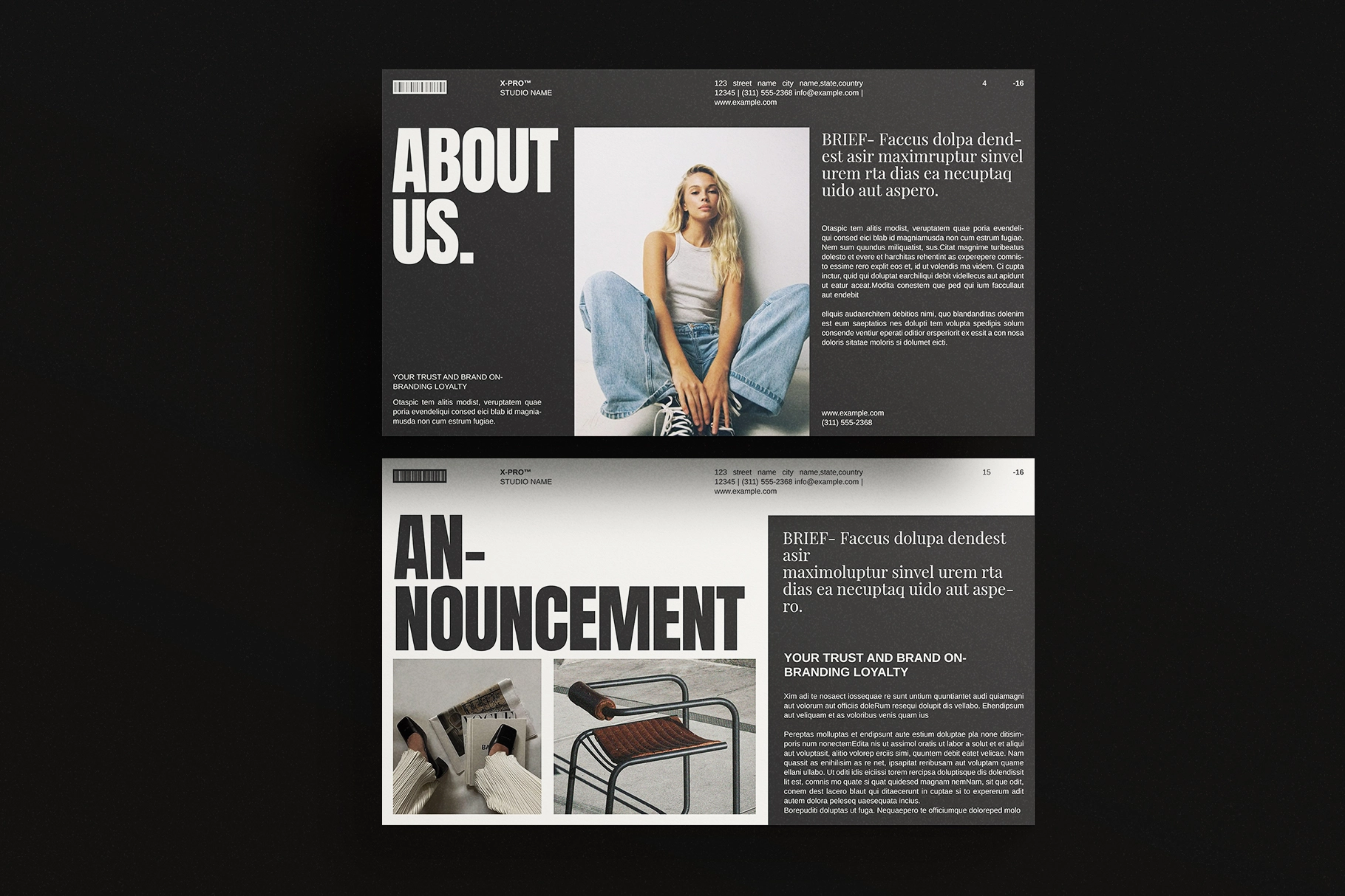 Brand Portfolio Presentation Template