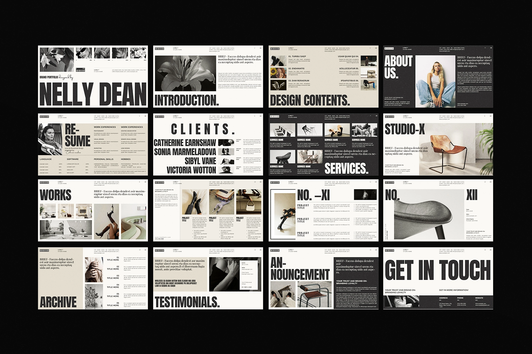 Brand Portfolio Presentation Template