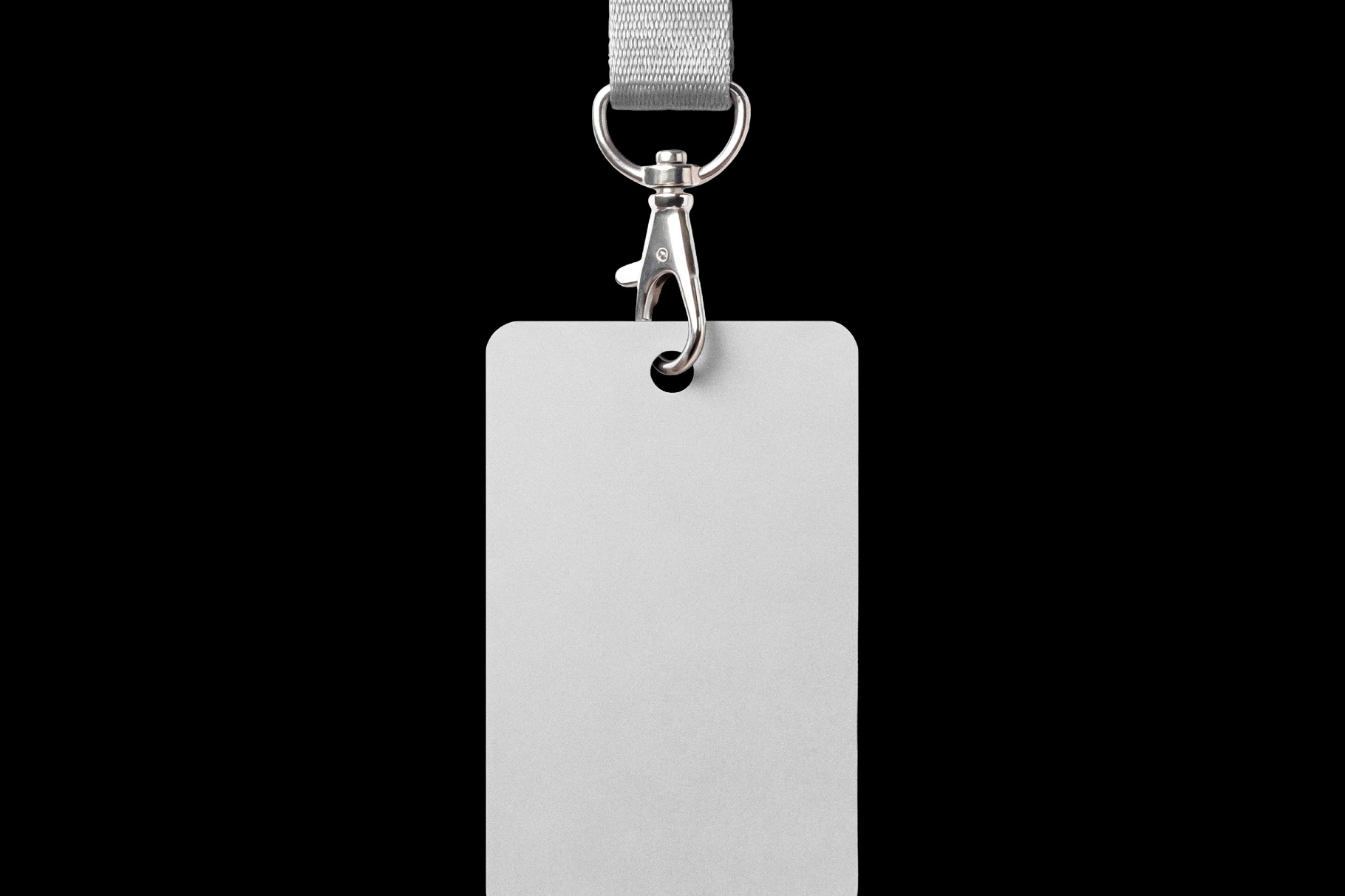 Hanging ID Badge Mockup with Lanyard