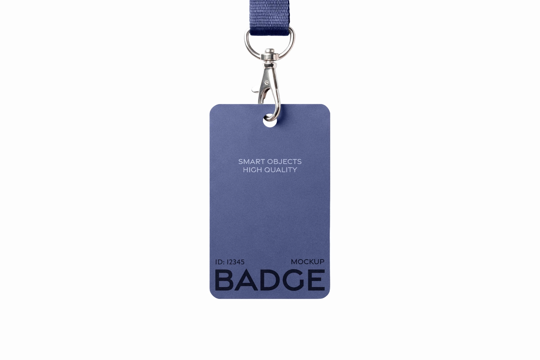Hanging ID Badge Mockup with Lanyard