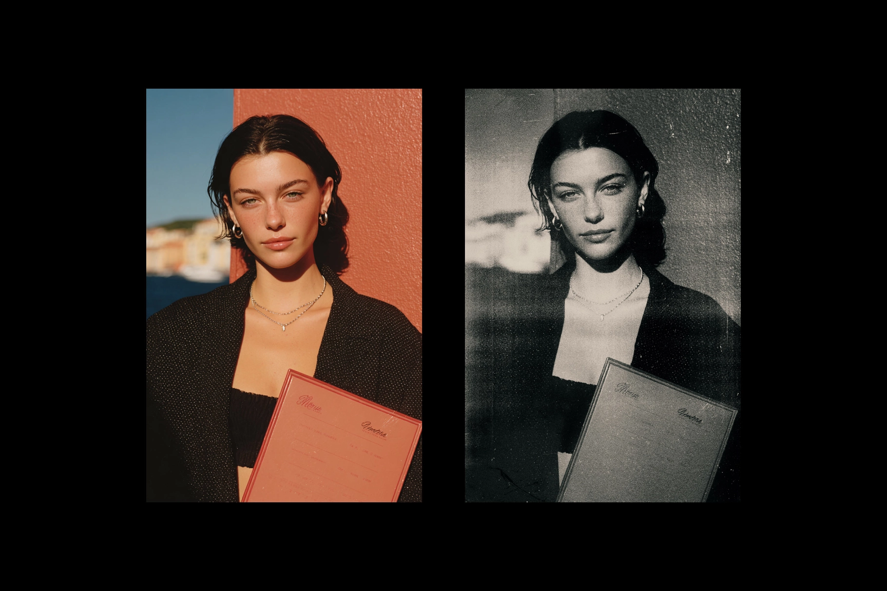 Noir Footage Photo Effect