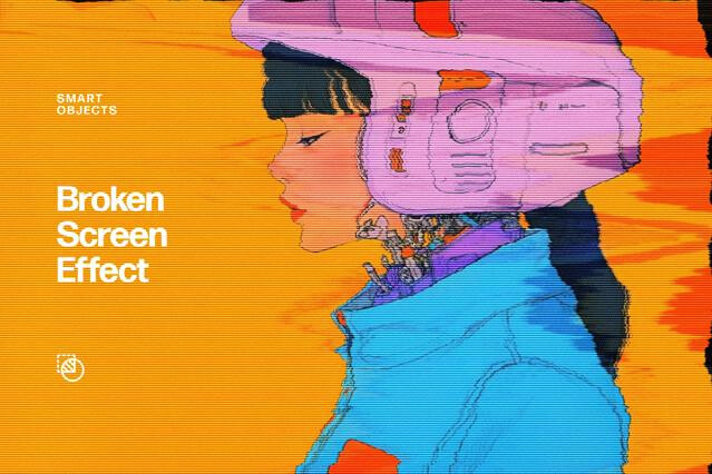 Broken Screen Photo Effect