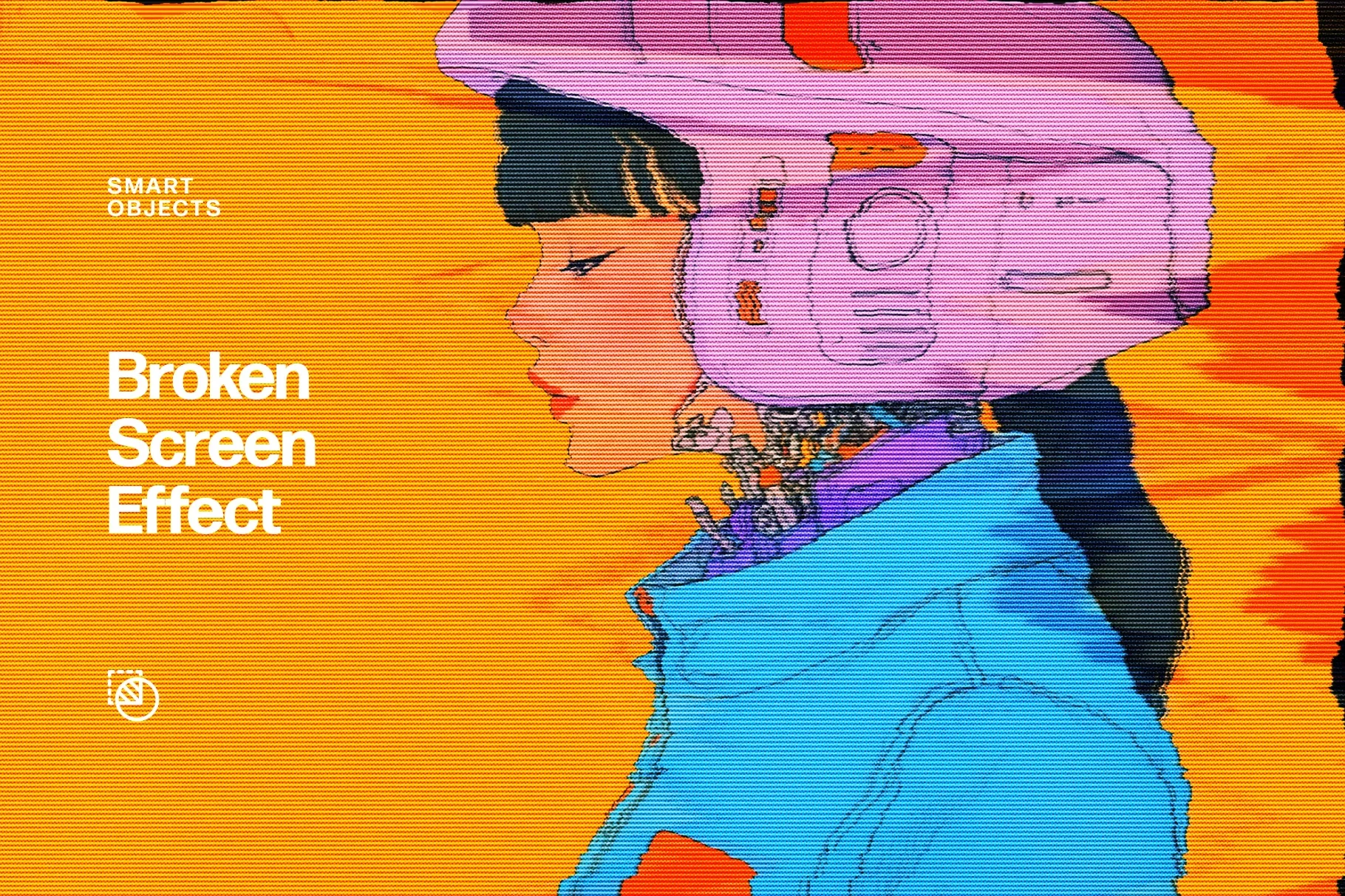 Broken Screen Photo Effect