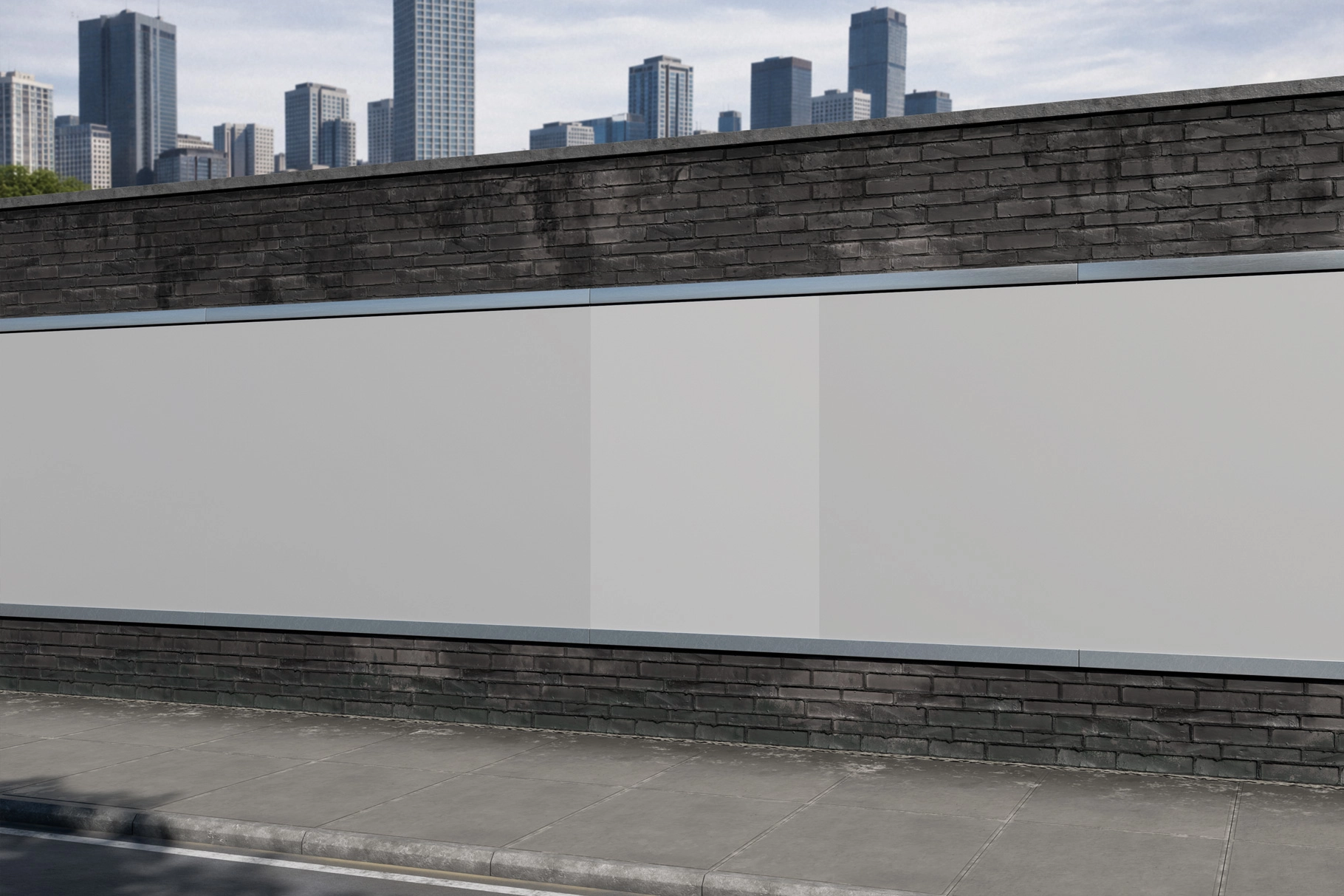 Street Advertising Poster Mockup