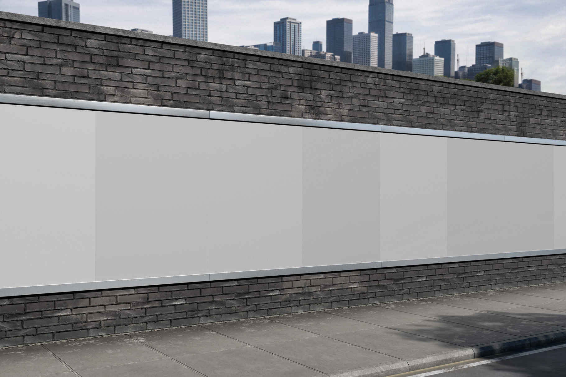 Street Advertising Poster Mockup