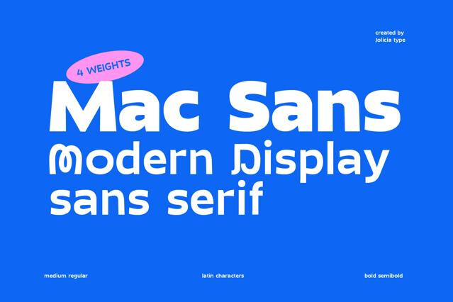 Mac Sans – Modern Display Sans Serif Font
