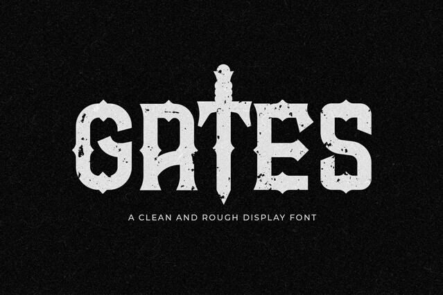 Gates – Gothic Medieval Display Font