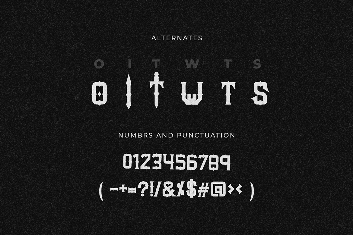 Gates – Gothic Medieval Display Font