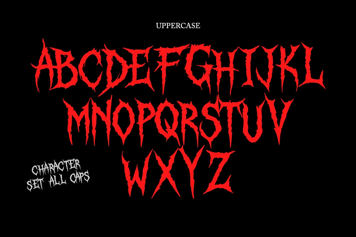 Blood Heaven – Horror Dripping Display Font