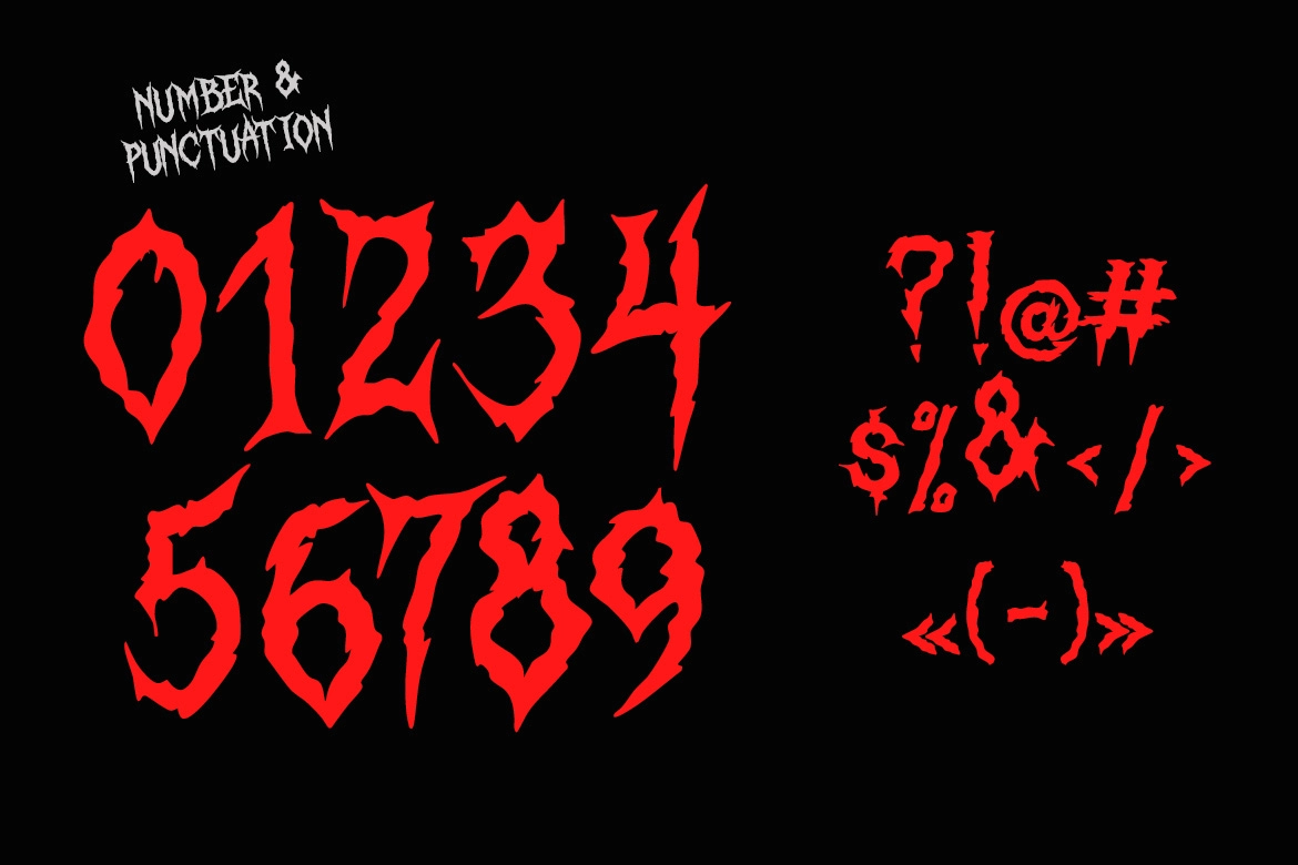 Blood Heaven – Horror Dripping Display Font