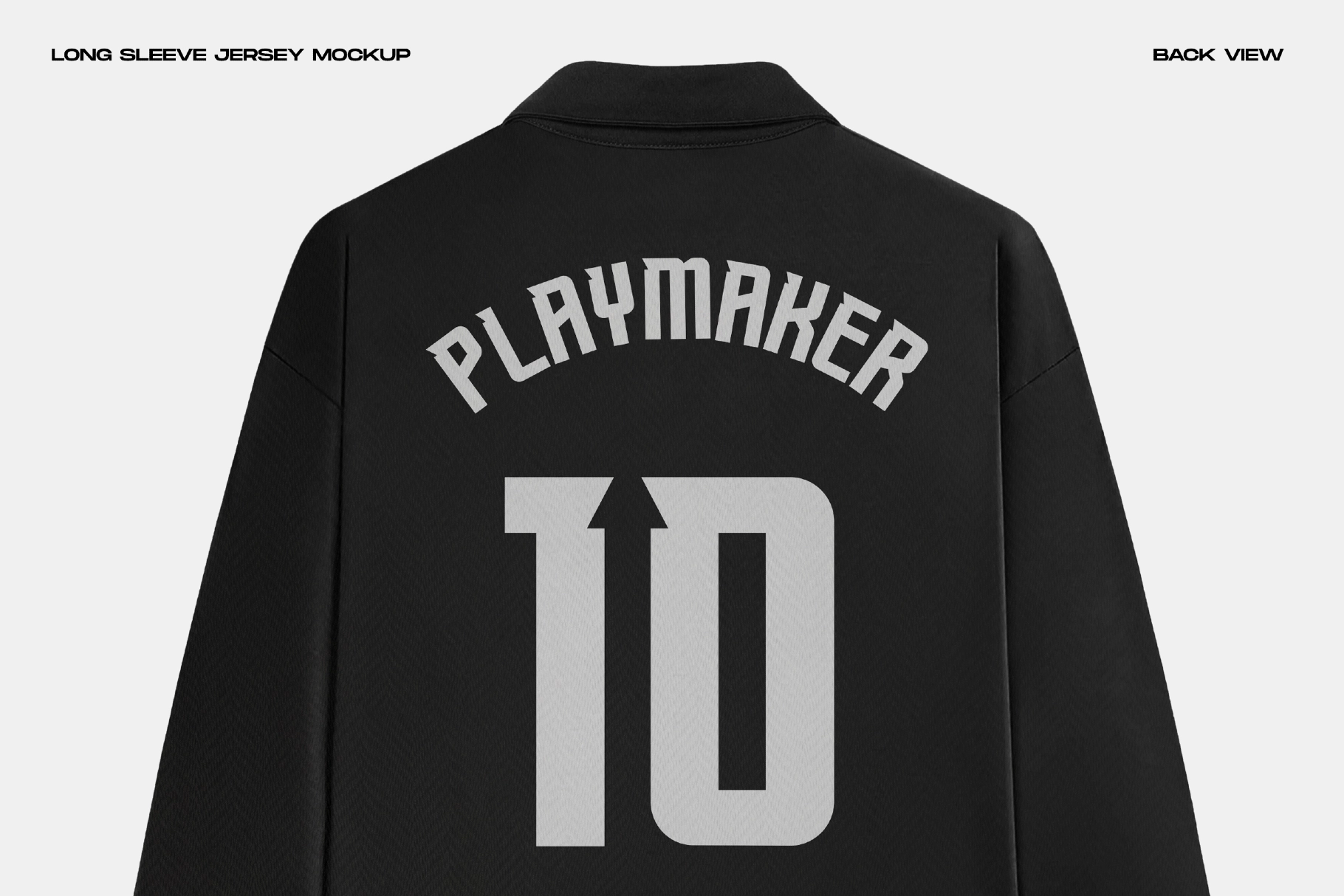 Long Sleeve Jersey Mockup - Back View