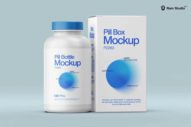 Pharmaceutical Packaging Mockup