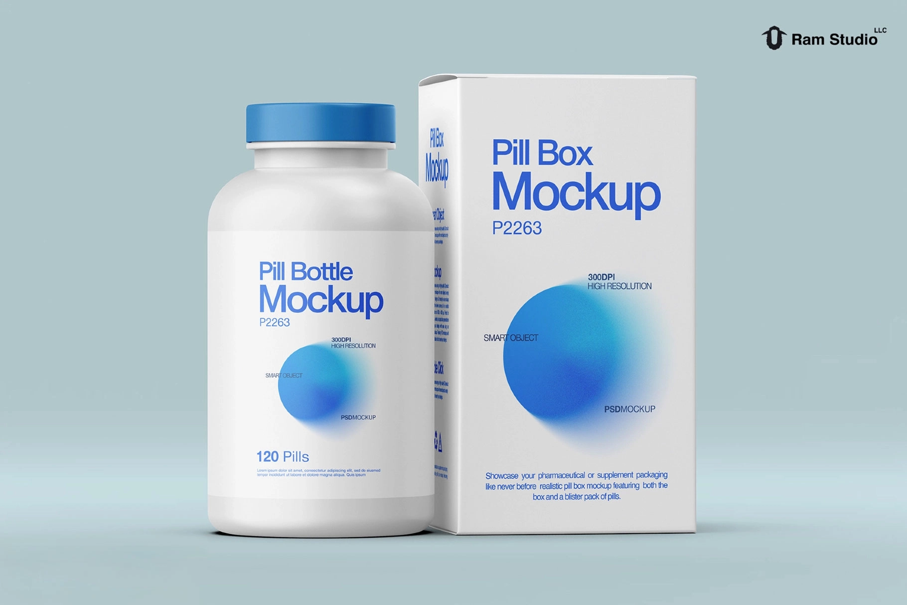 Pharmaceutical Packaging Mockup