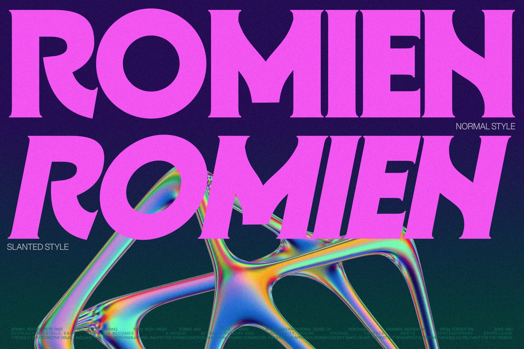 ROMIEN — Elegant Ligature Serif Font