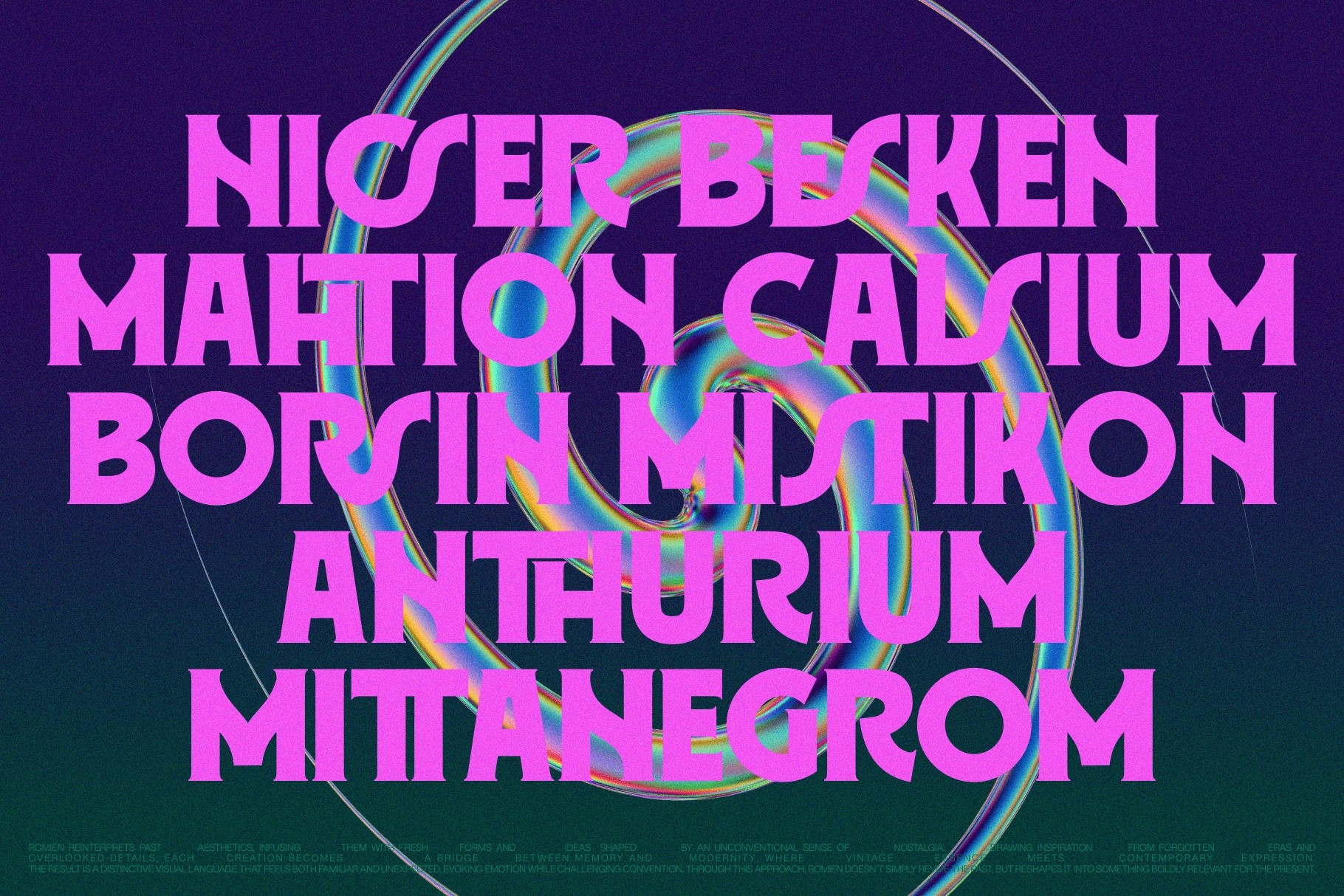 ROMIEN — Elegant Ligature Serif Font