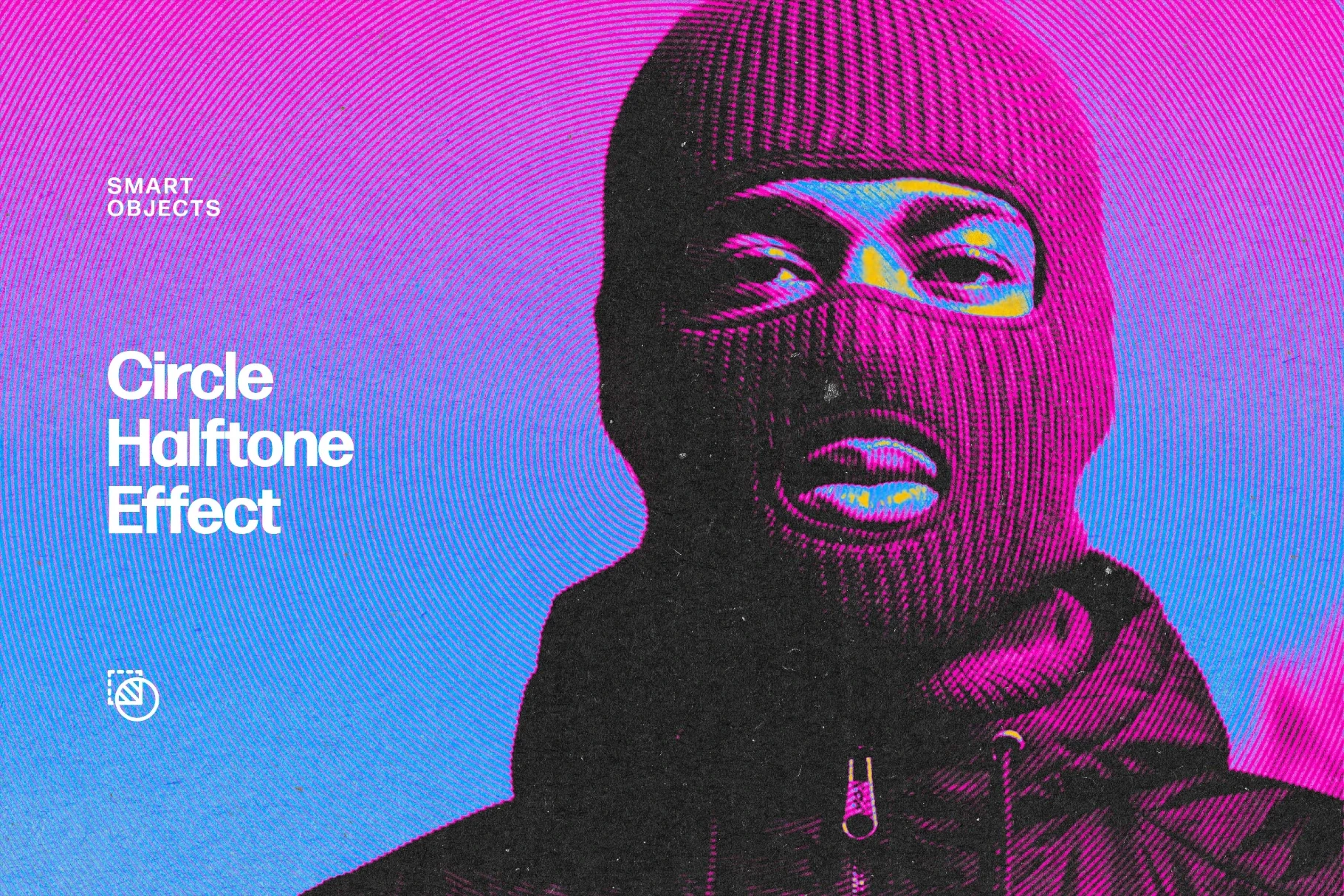 Circle Halftone Photo Effect