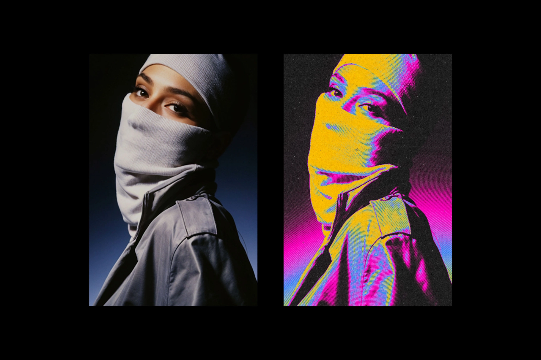 Circle Halftone Photo Effect