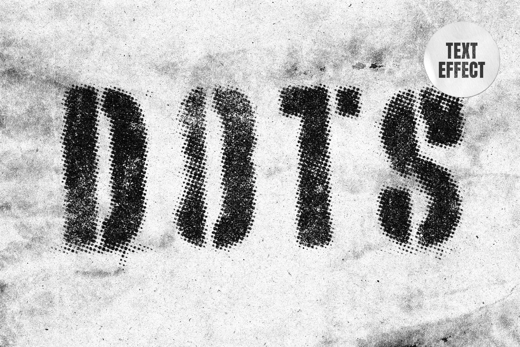 Grunge Halftone Text Effect