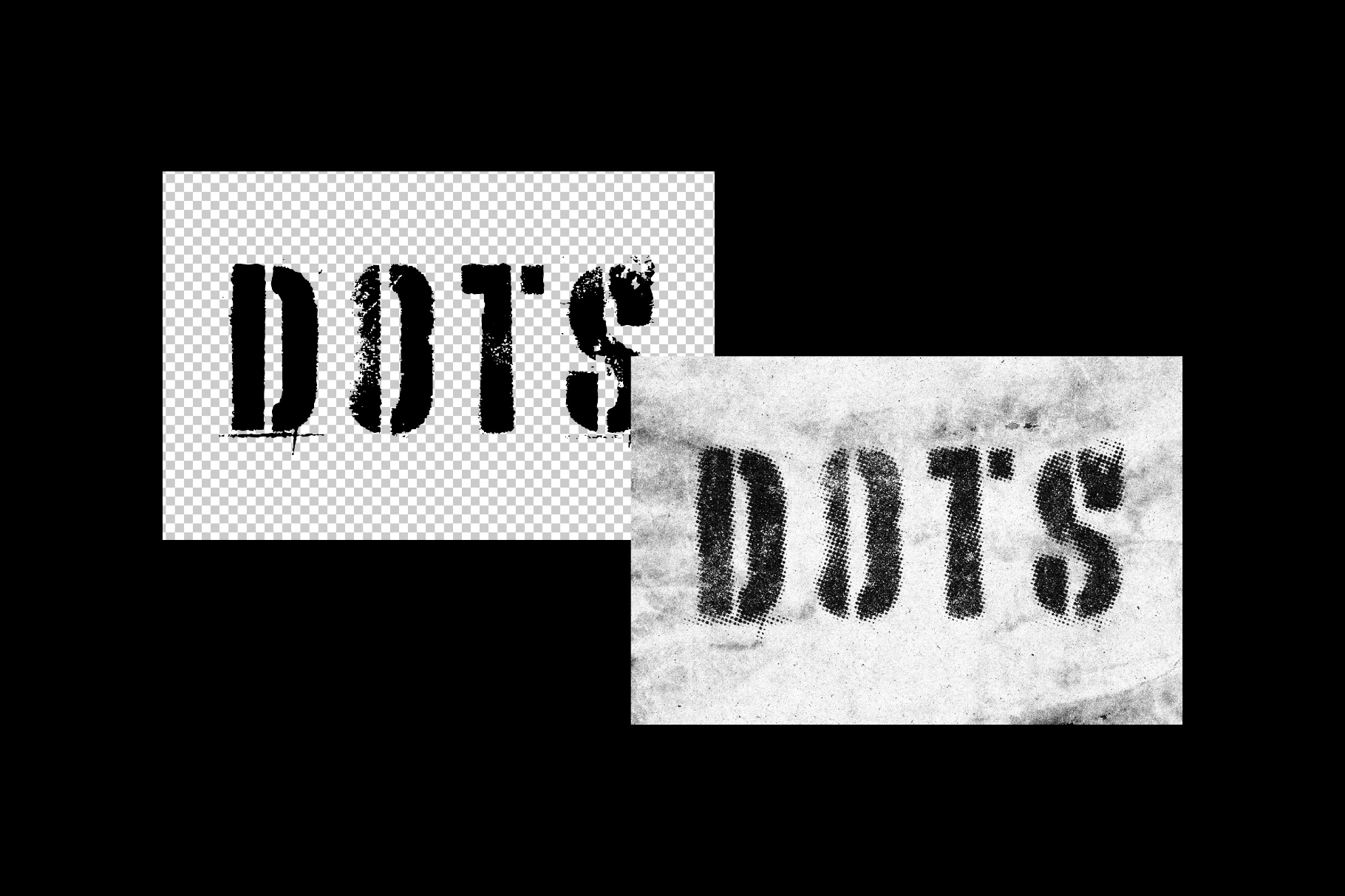 Grunge Halftone Text Effect