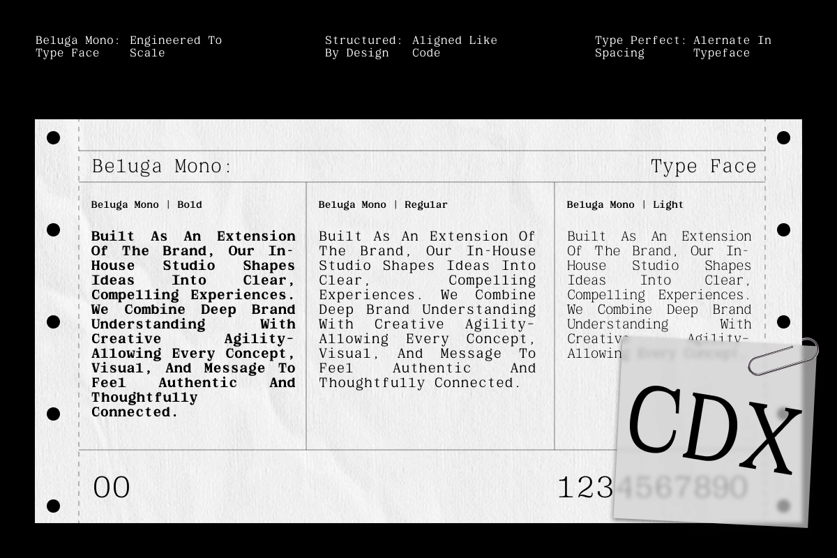 GC Beluga Mono - Elegant Modern Mono Serif Font