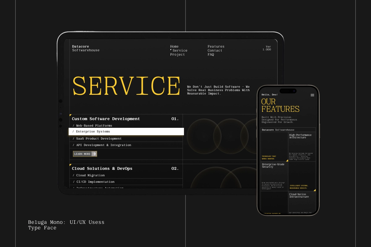 GC Beluga Mono - Elegant Modern Mono Serif Font