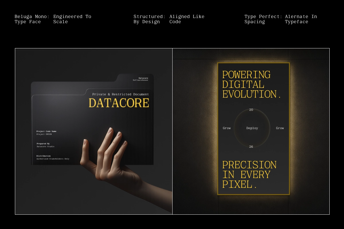 GC Beluga Mono - Elegant Modern Mono Serif Font