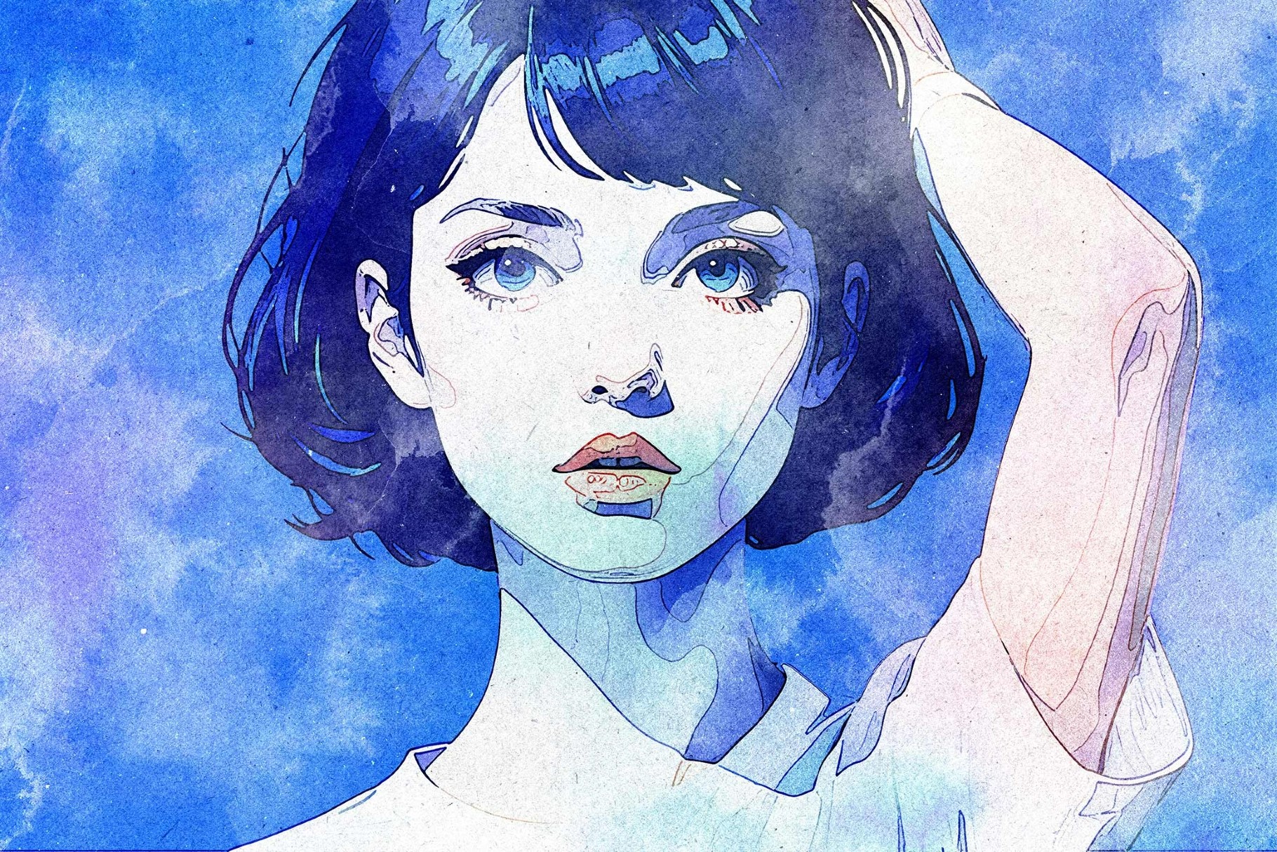 Bright Watercolor Photo Effect