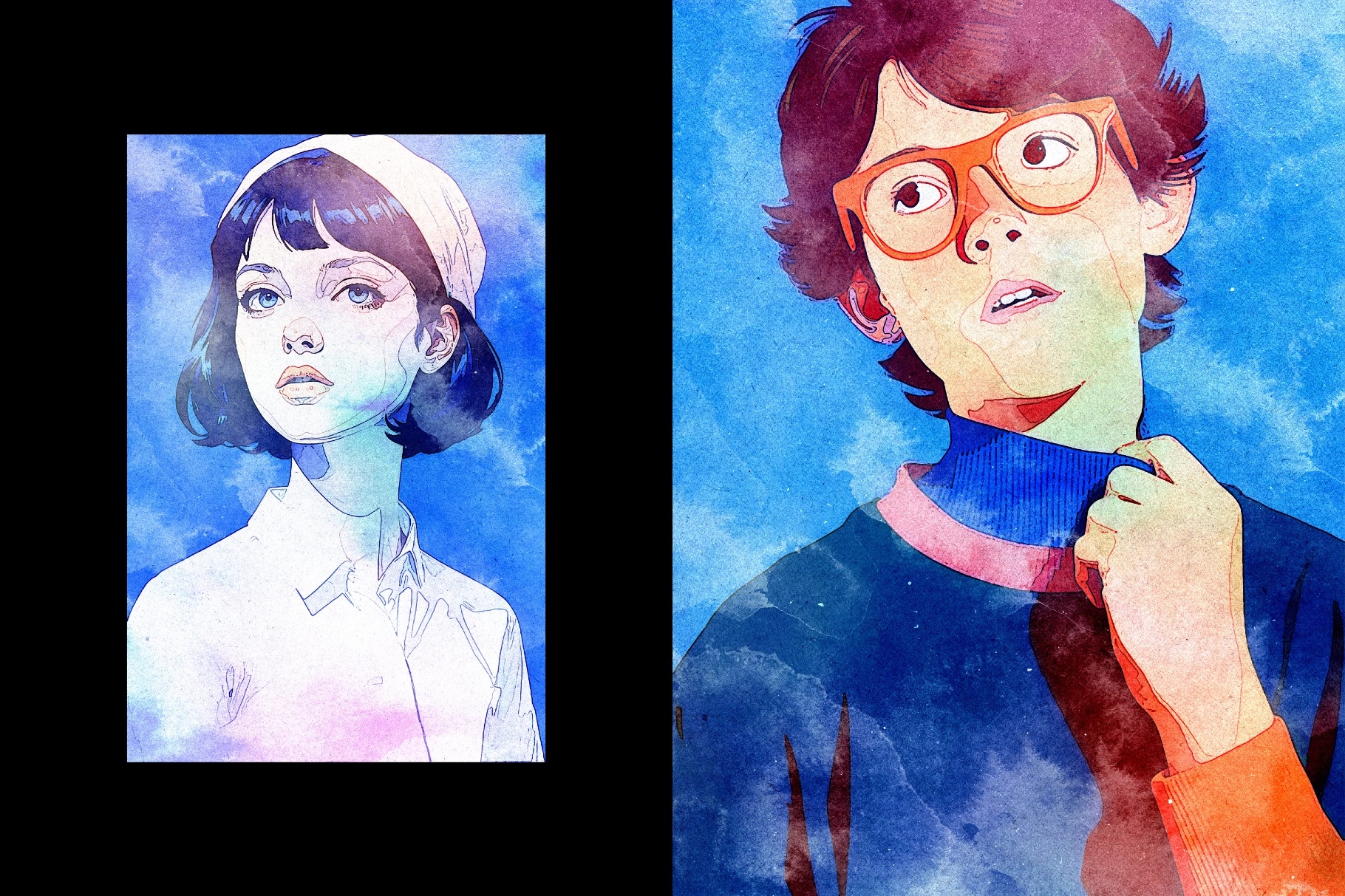 Bright Watercolor Photo Effect