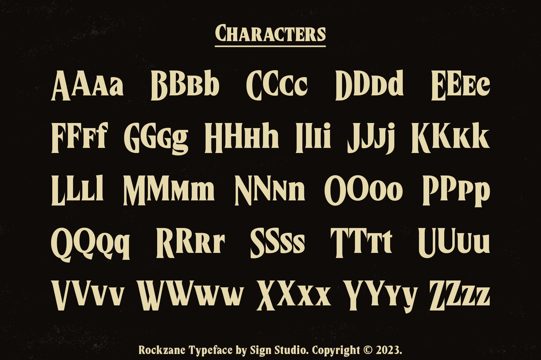 Rockzane — Vintage Display Serif Font