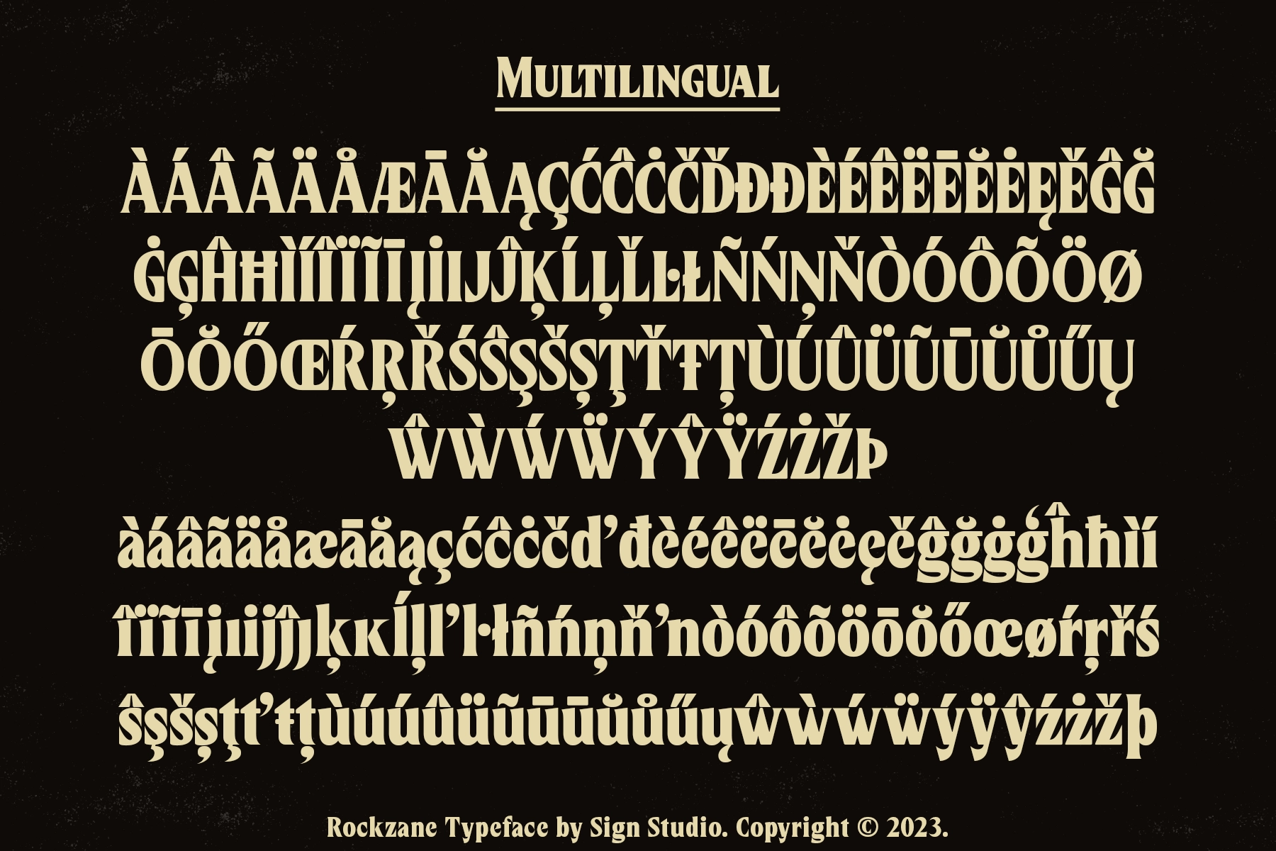 Rockzane — Vintage Display Serif Font