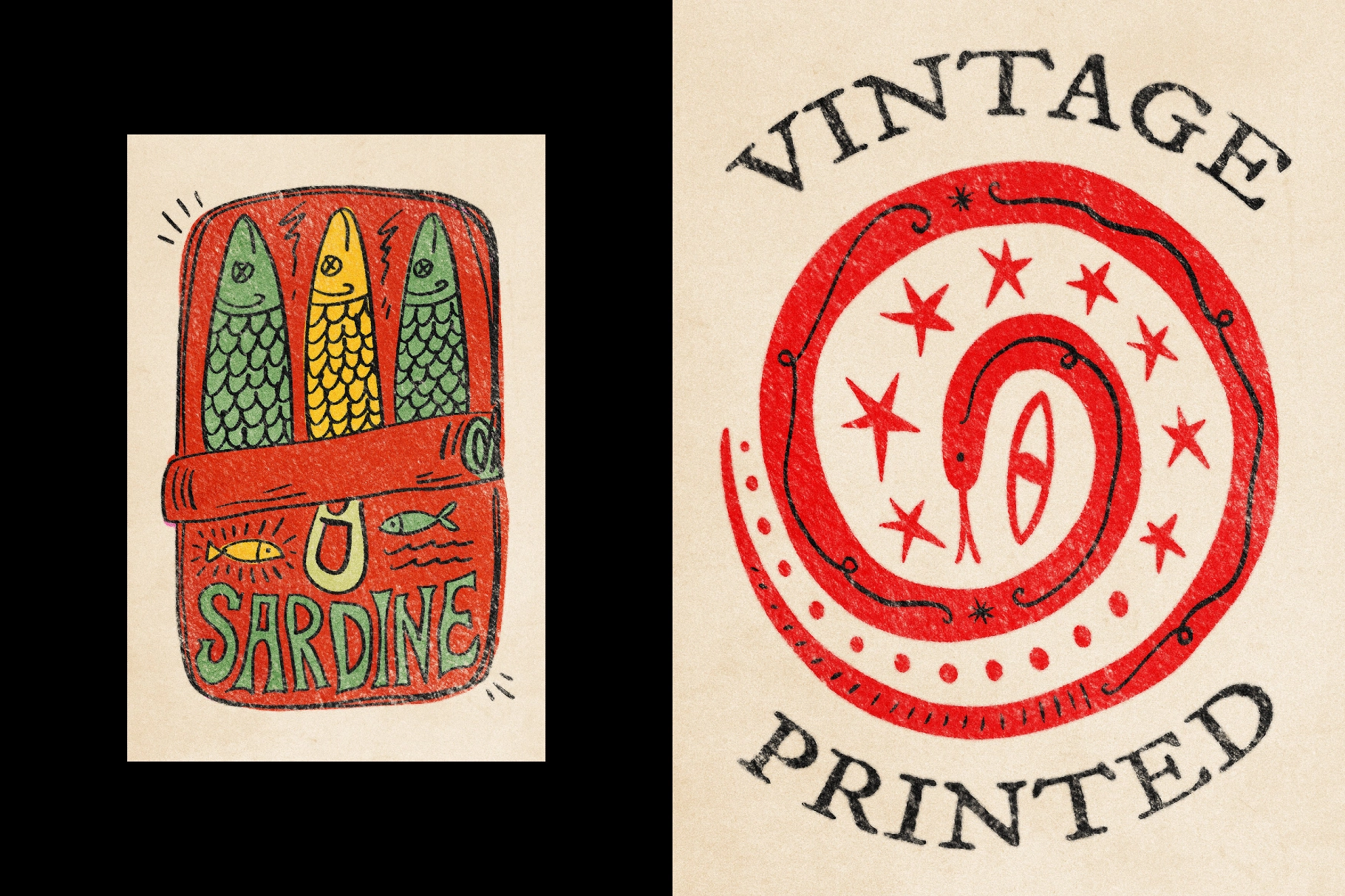 Vintage Paper Print Effect