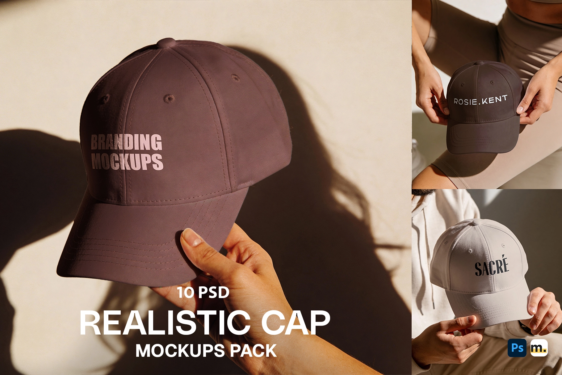 Realistic Cap Mockup Pack