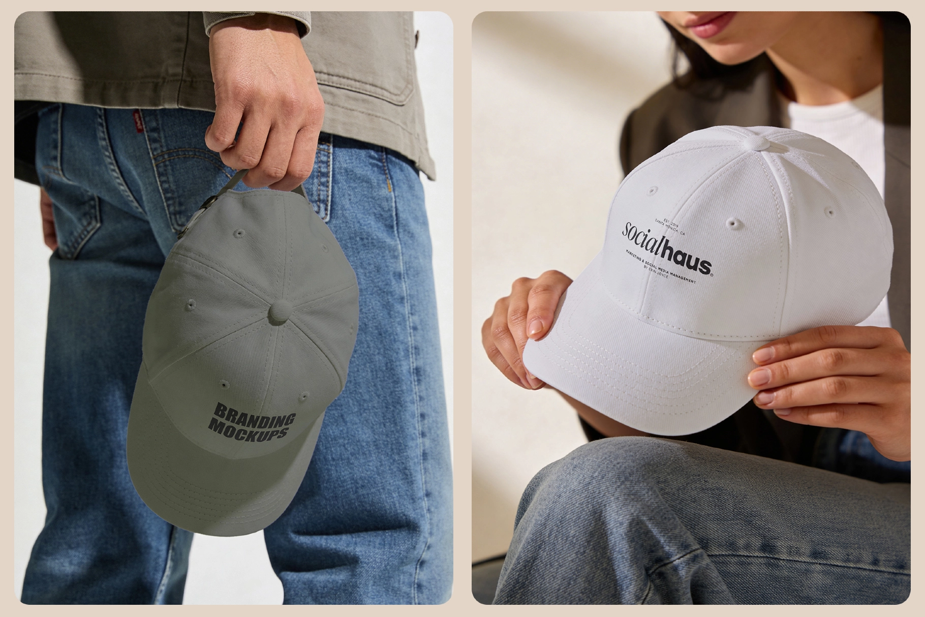 Realistic Cap Mockup Pack