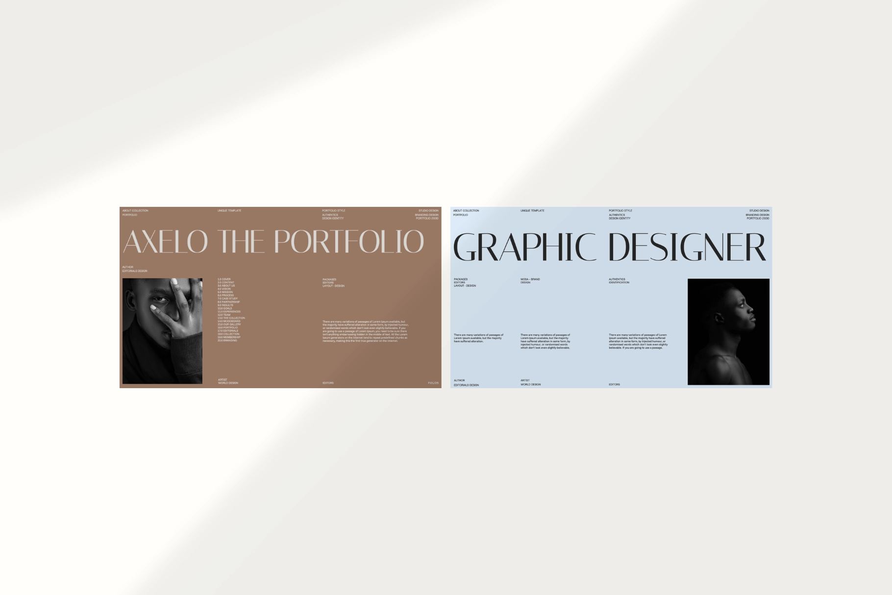 Axelo - Brand Portfolio Google Slides Template