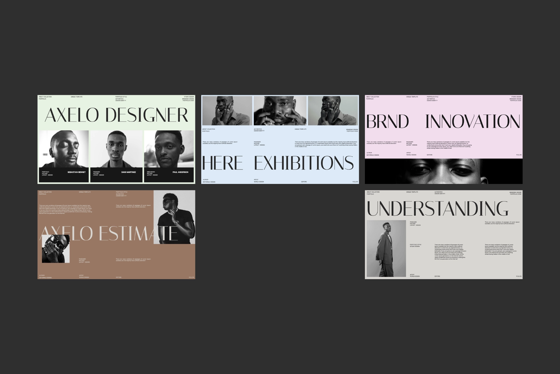 Axelo - Brand Portfolio Google Slides Template