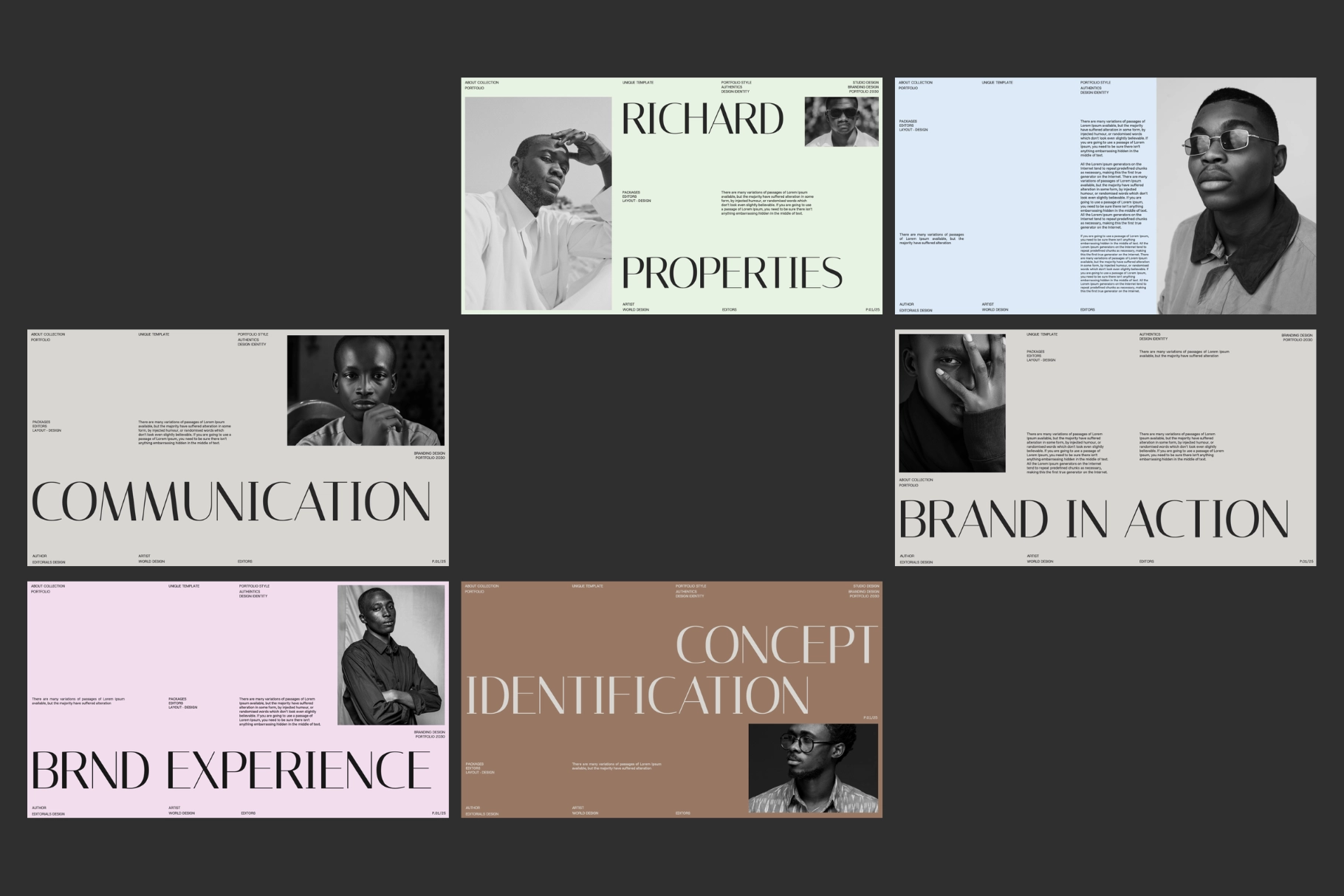 Axelo - Brand Portfolio Google Slides Template