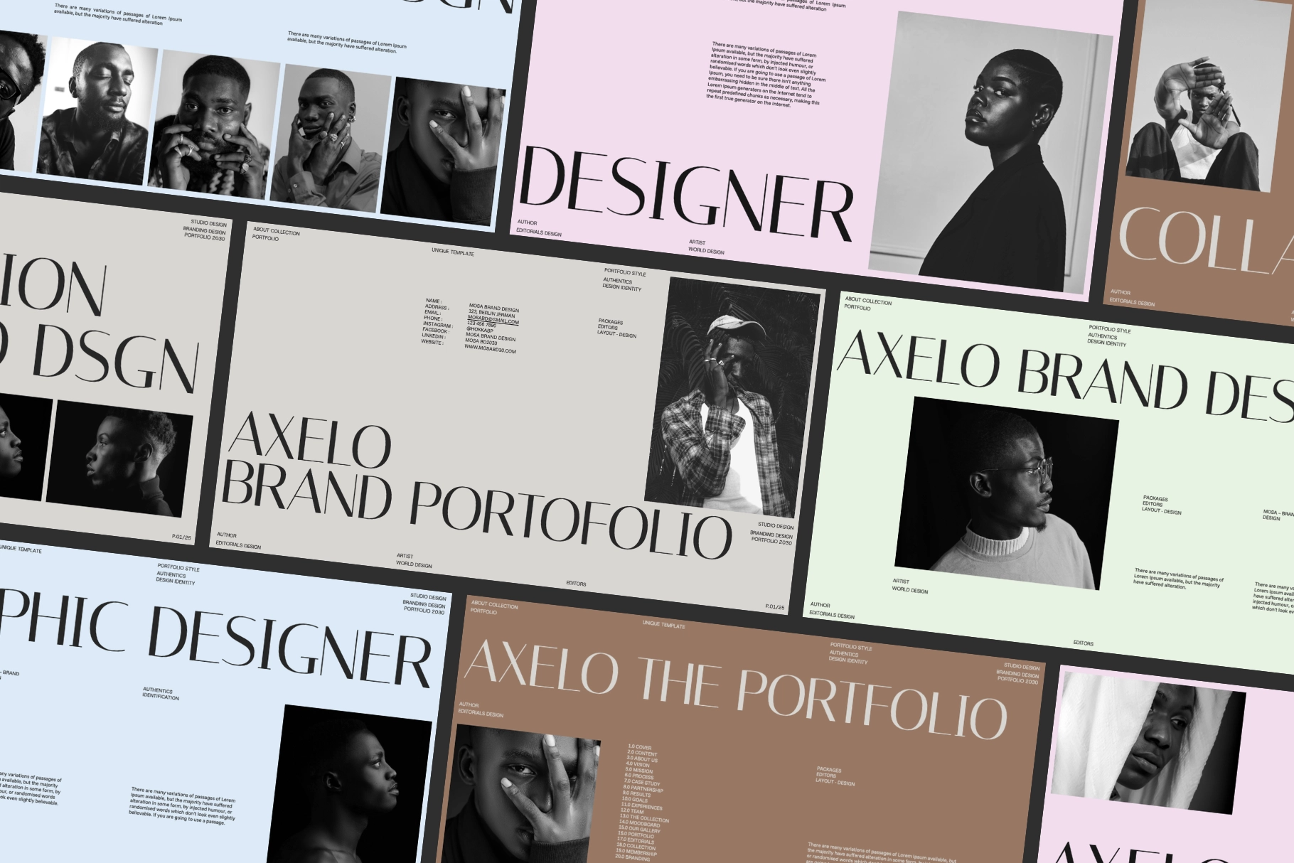 Minimalist Brand Portfolio Affinity Template