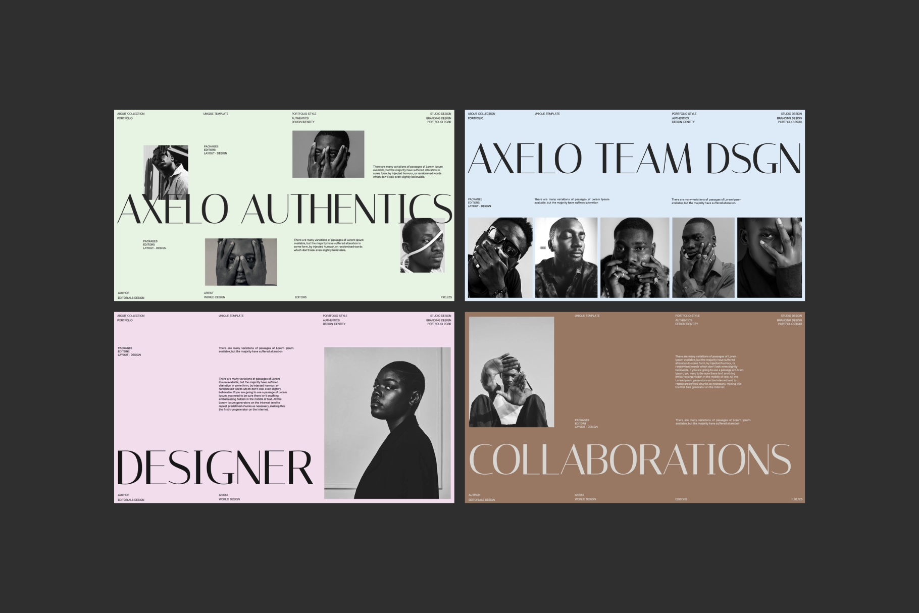 Minimalist Brand Portfolio Affinity Template