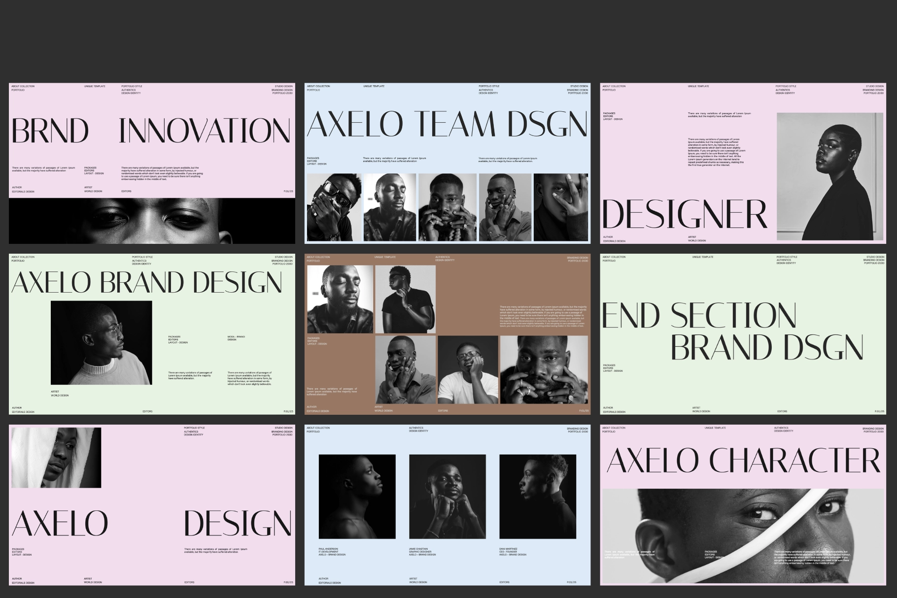 Minimalist Brand Portfolio Affinity Template