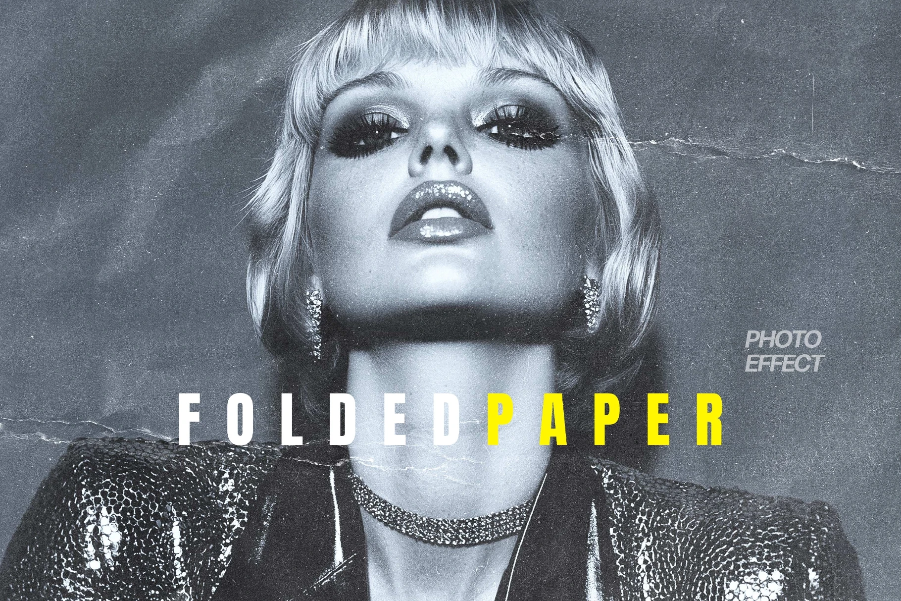 Folded Paper Overlay Effect