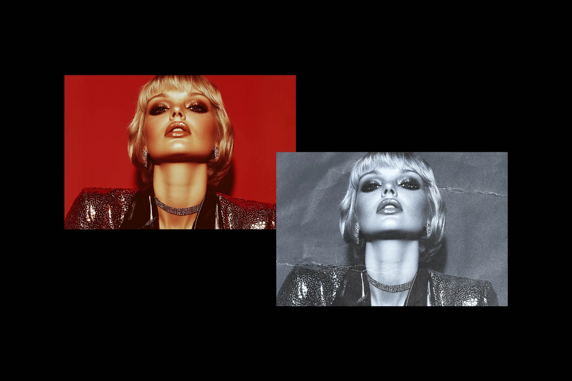 Folded Paper Overlay Effect