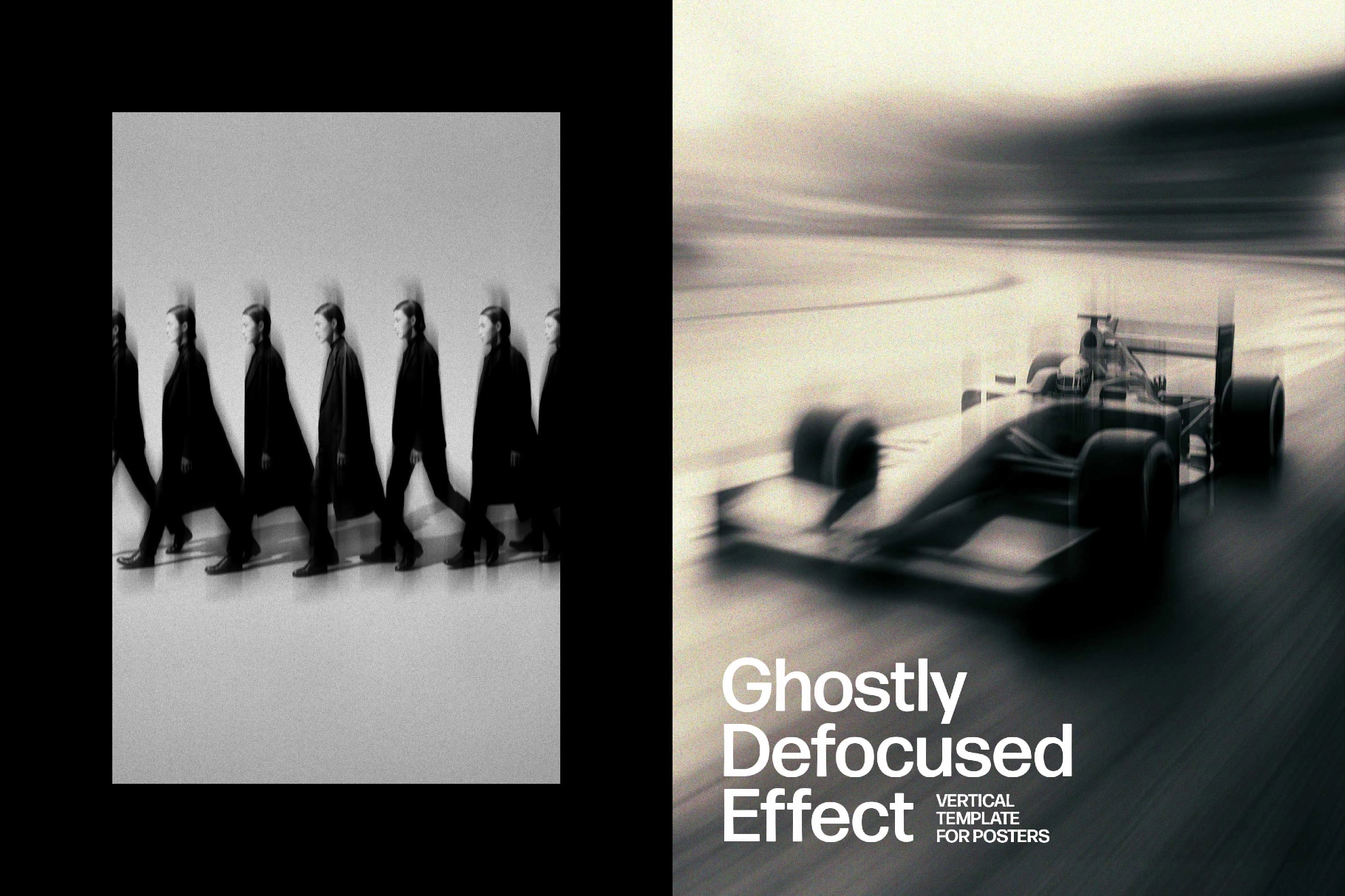 Defocused Ghostly Poster Photo Effect