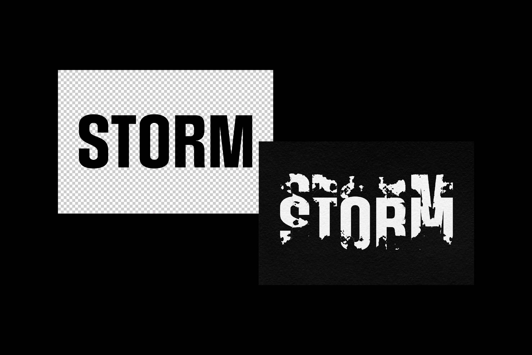 Grunge Torn Text Effect