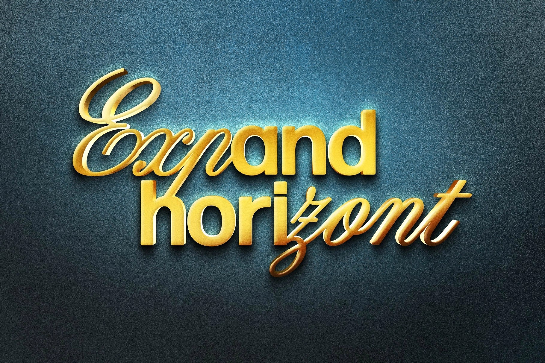 Metallic Golden Mockup