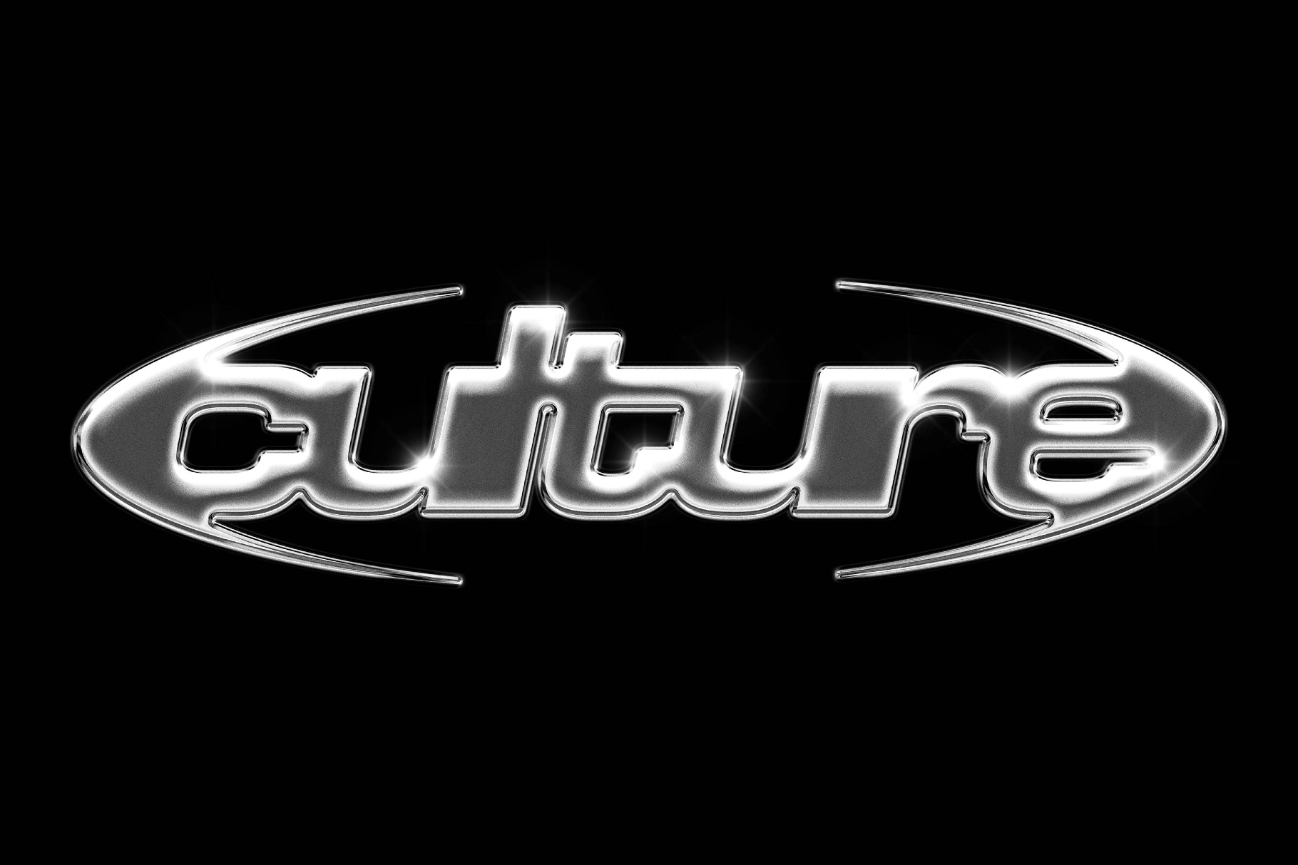 Y2K Liquid Chrome Mockup